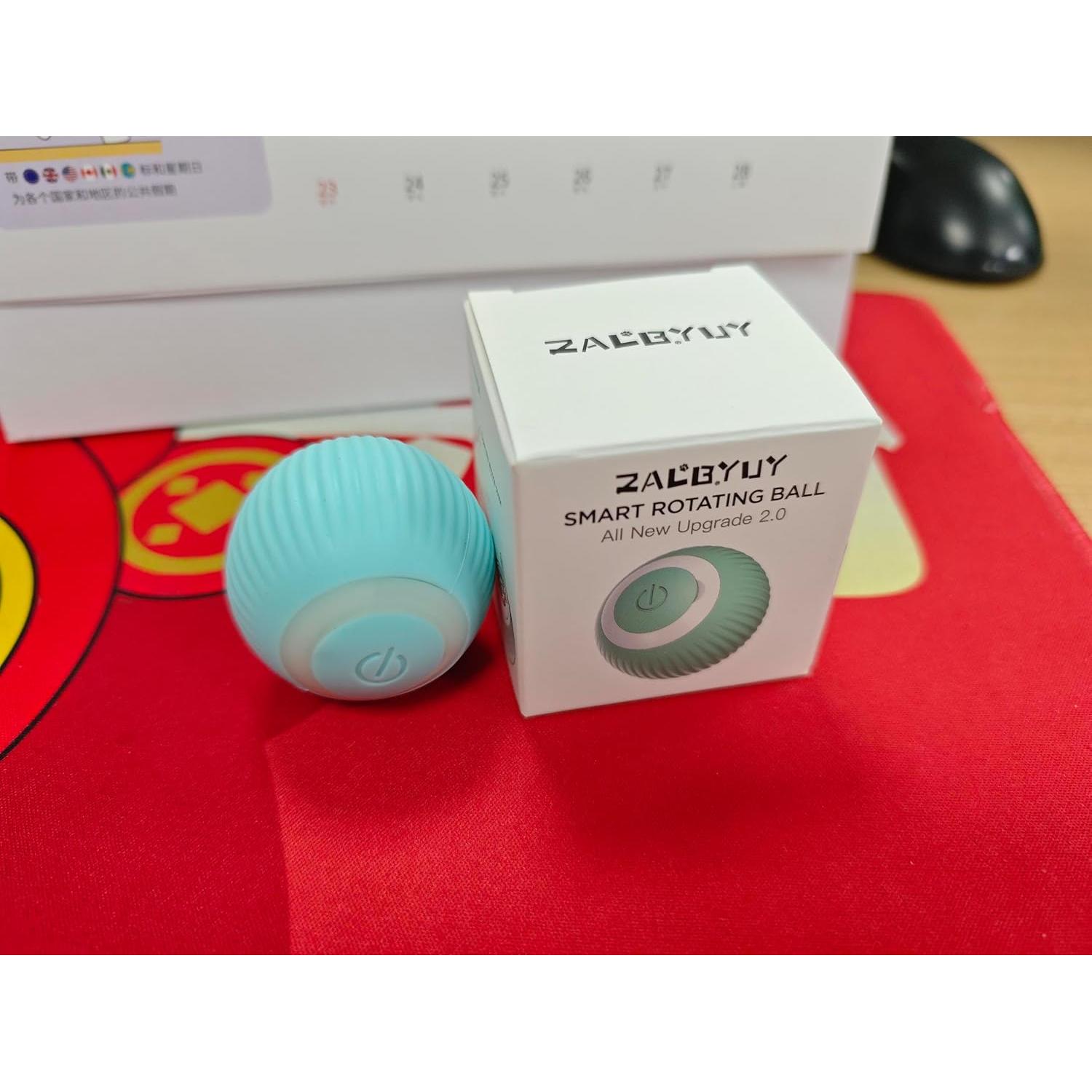 Juguete Interactivo para Gatos ZALBYUY Bola Rodante LED