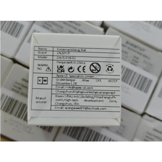 Juguete Interactivo para Gatos ZALBYUY Bola Rodante LED