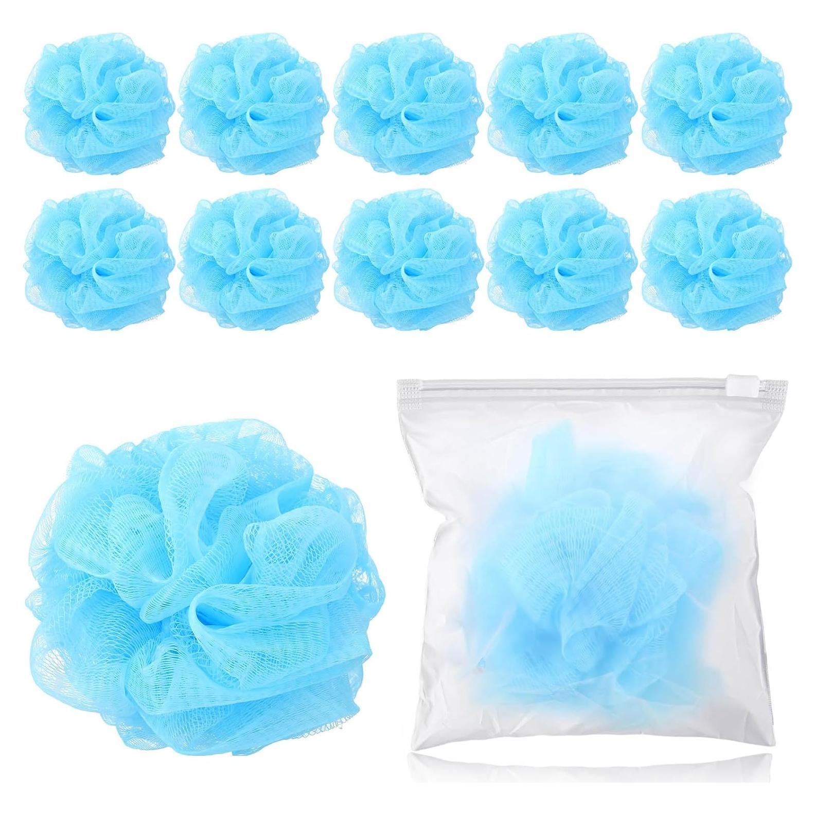 12 Lufas de Viaje Funnymoom con Estuche Azul 25g