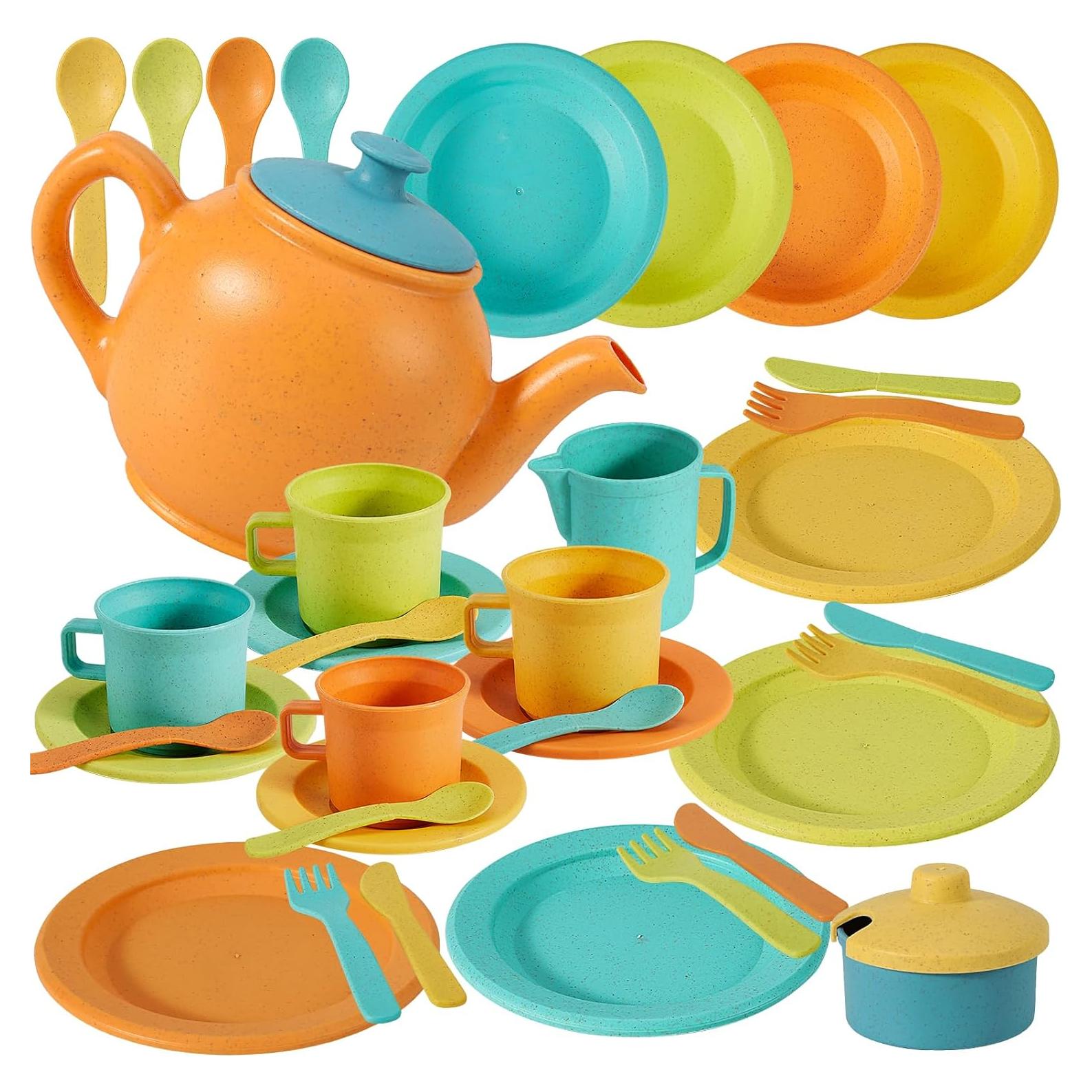 Juego de Cocina y Té para Niños Buyger - 35 Piezas