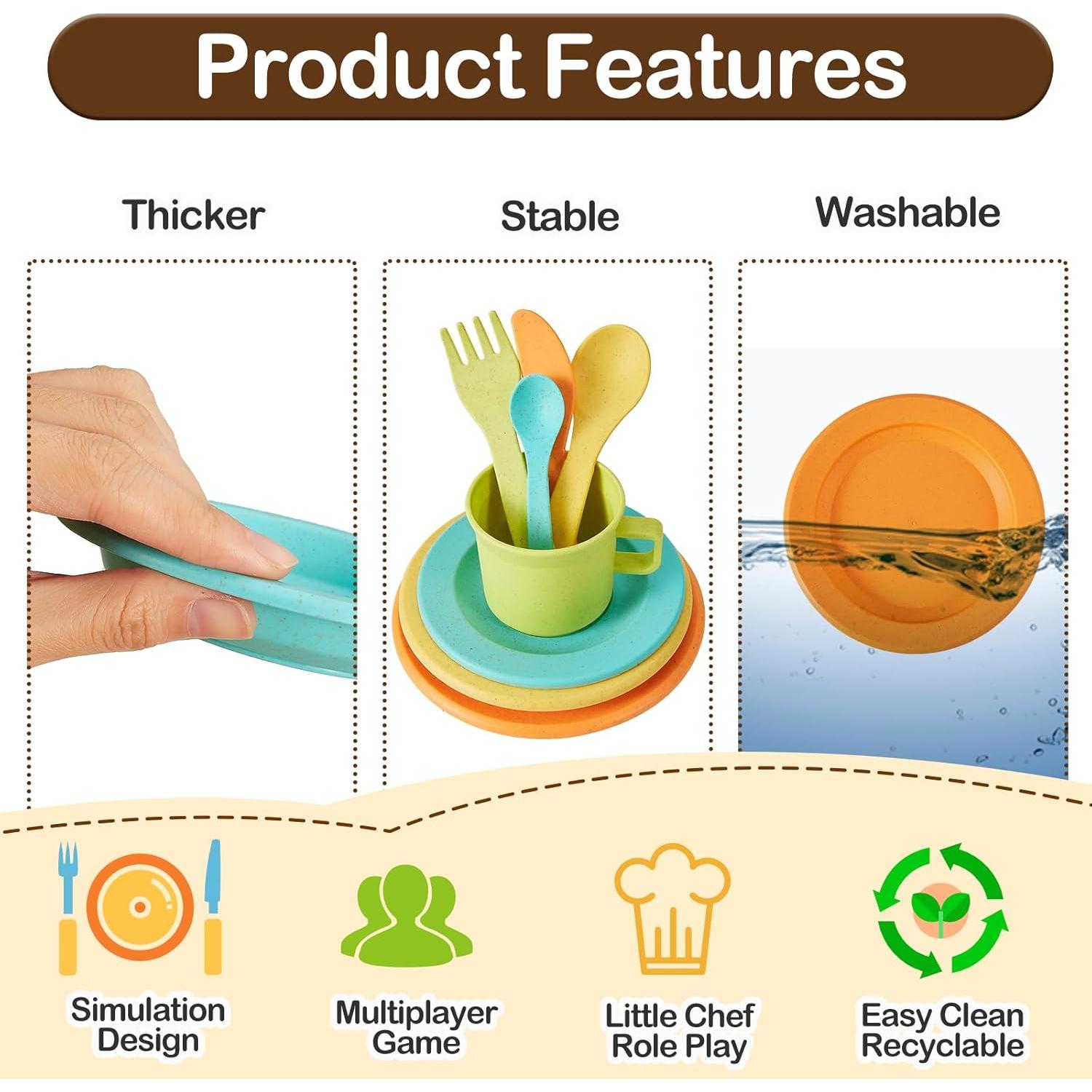 Juego de Cocina y Té para Niños Buyger - 35 Piezas