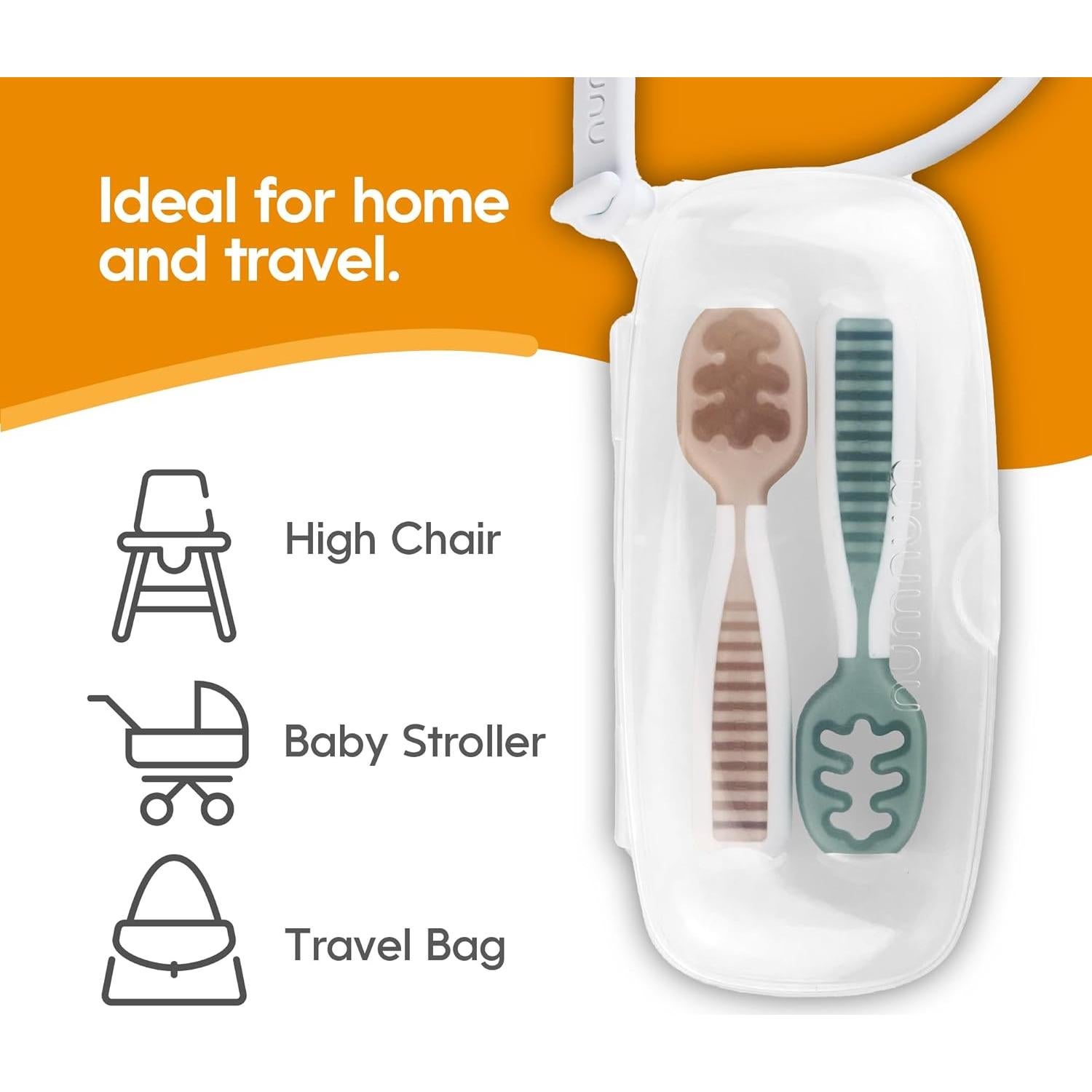 Funda de Viaje GOOtensils para Pre-Cuchara - Transparente