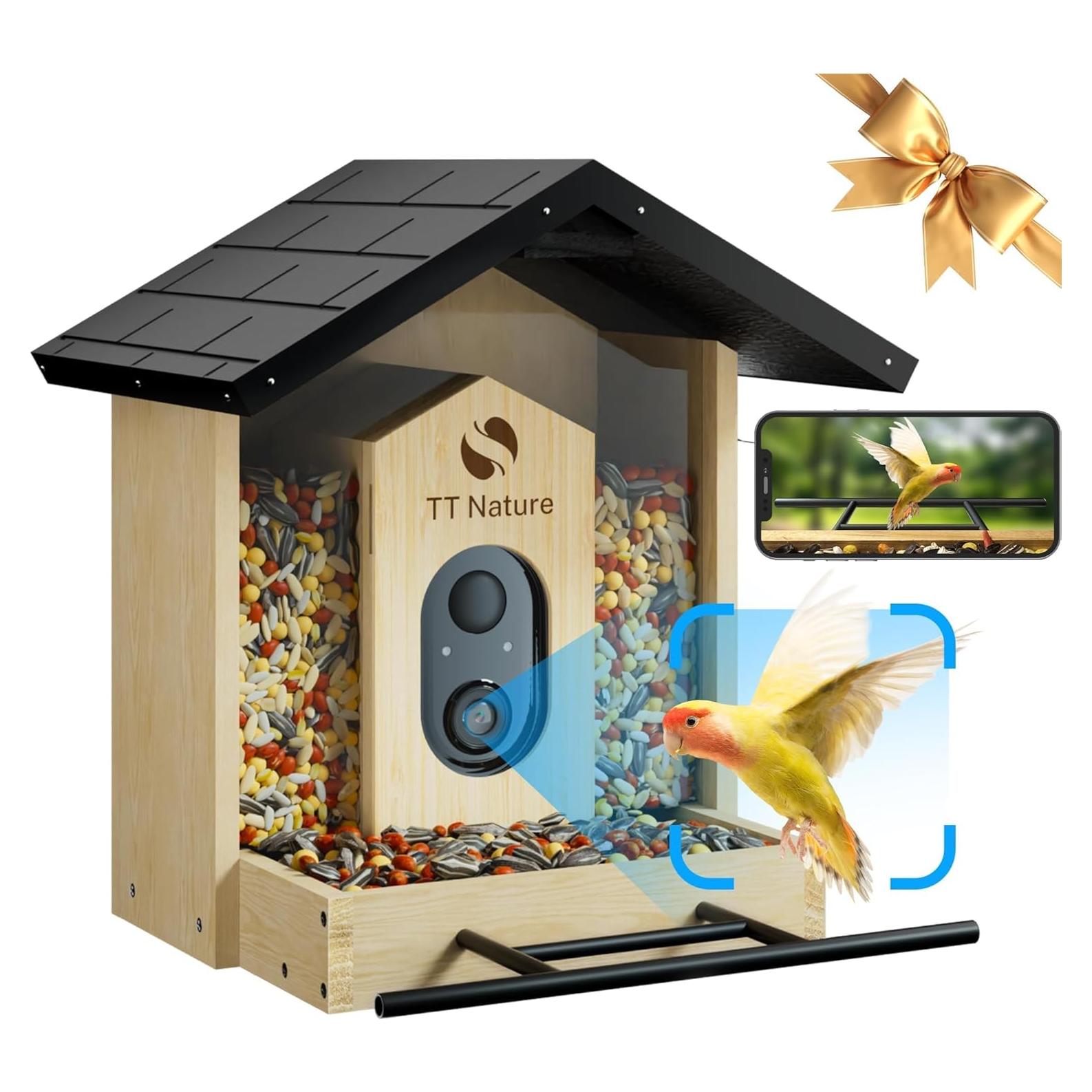 Alimentador de Aves Inteligente TT Nature con Cámara 1.5L