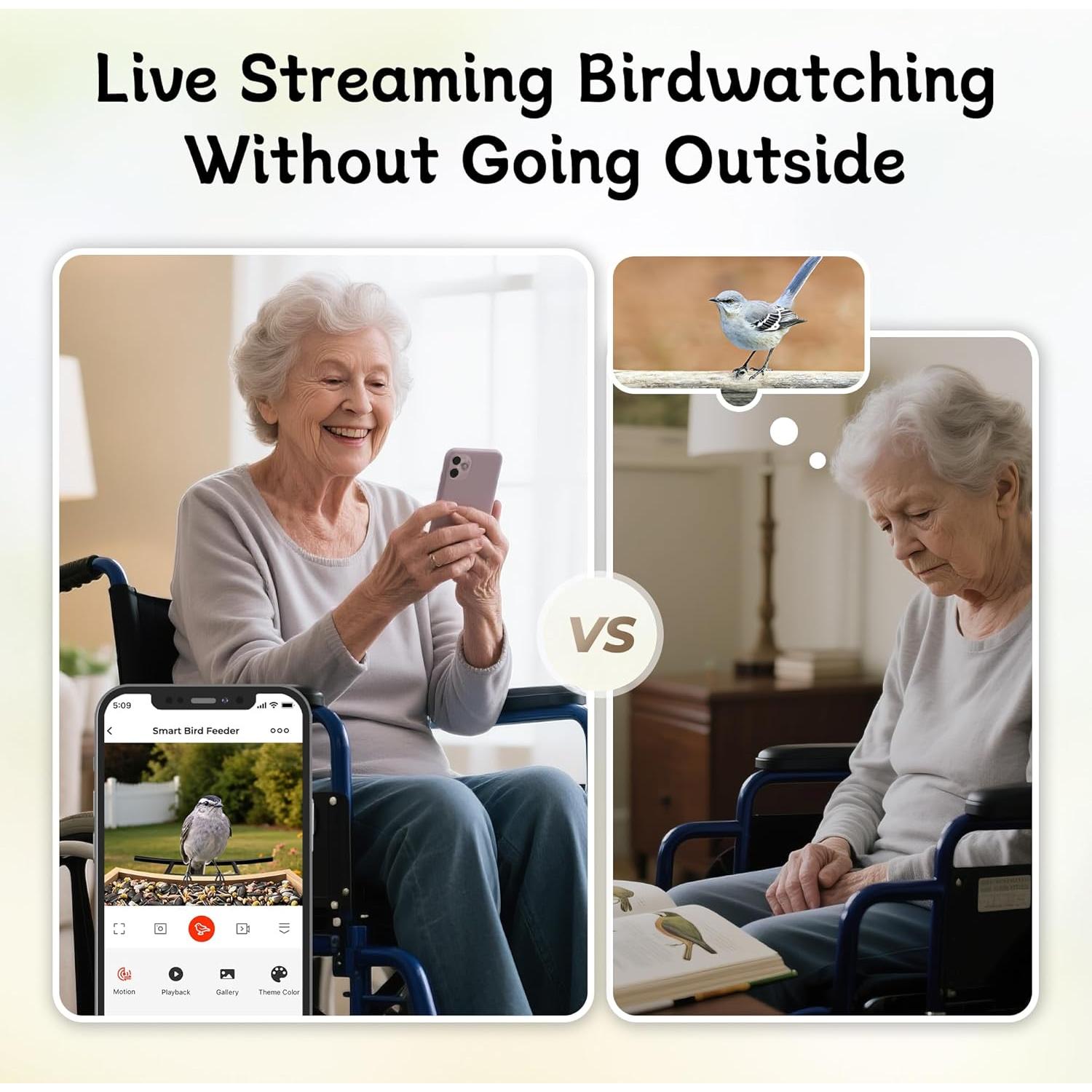 Alimentador de Aves Inteligente TT Nature con Cámara 1.5L