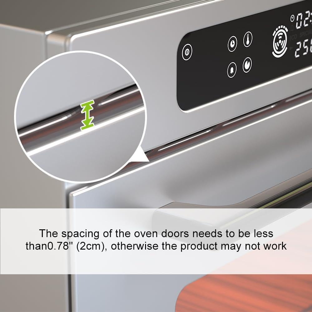 Cerradura de Seguridad para Horno SAFELON - Doble Botón, Negro