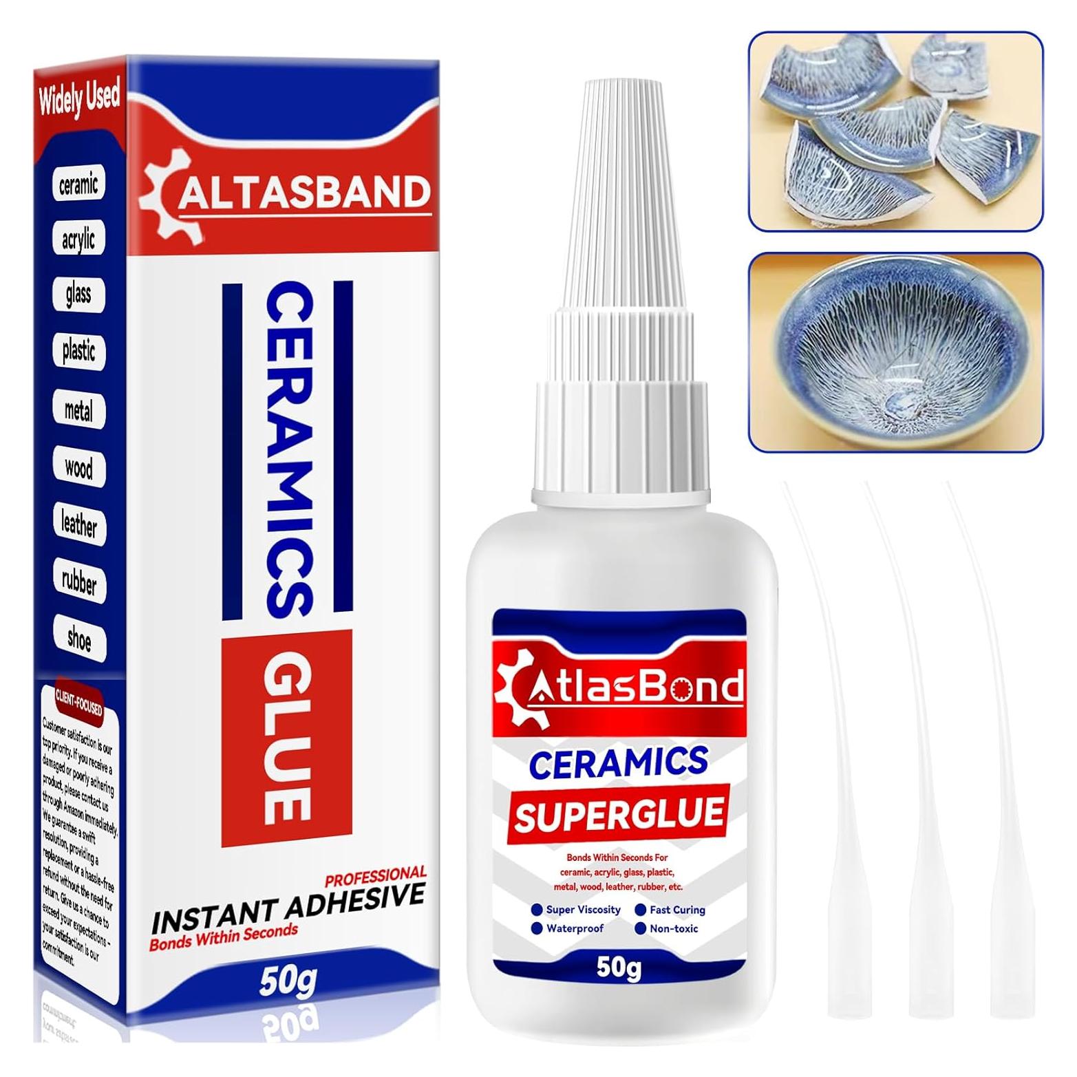 Pegamento Cerámico Atlasbond 73g - Reparación Rápida y Segura