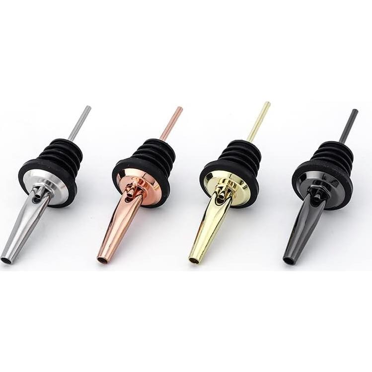 Pafusen 6 Vertedores de Botellas de Licor Acero Inoxidable Dorado