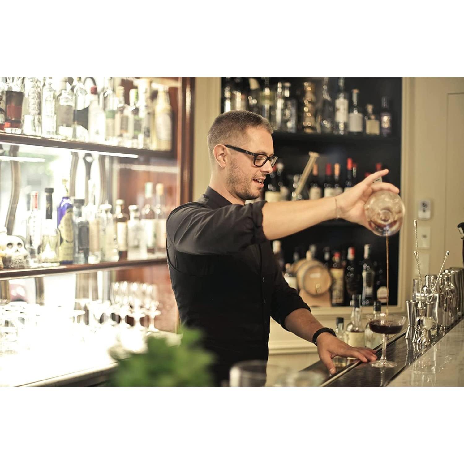 Pafusen 6 Vertedores de Botellas de Licor Acero Inoxidable Dorado