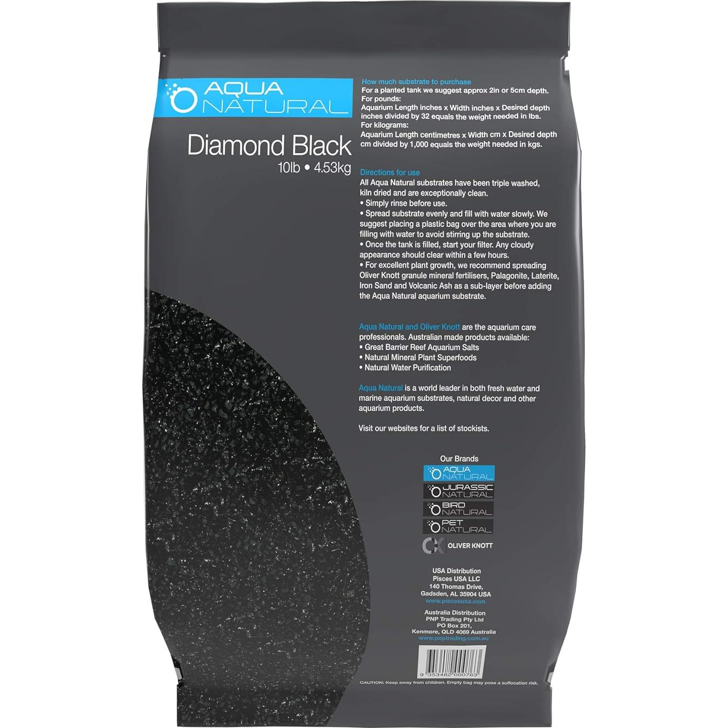 Grava Premium Aqua Natural Diamond 4.54kg para Acuarios