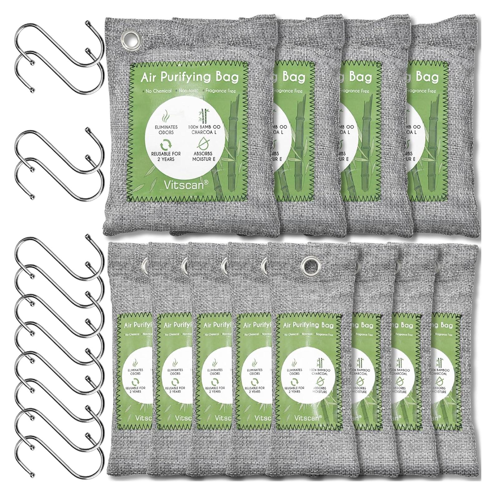 Paquete de 12 Bolsas de Carbón Activado Vitscan 50g y 200g