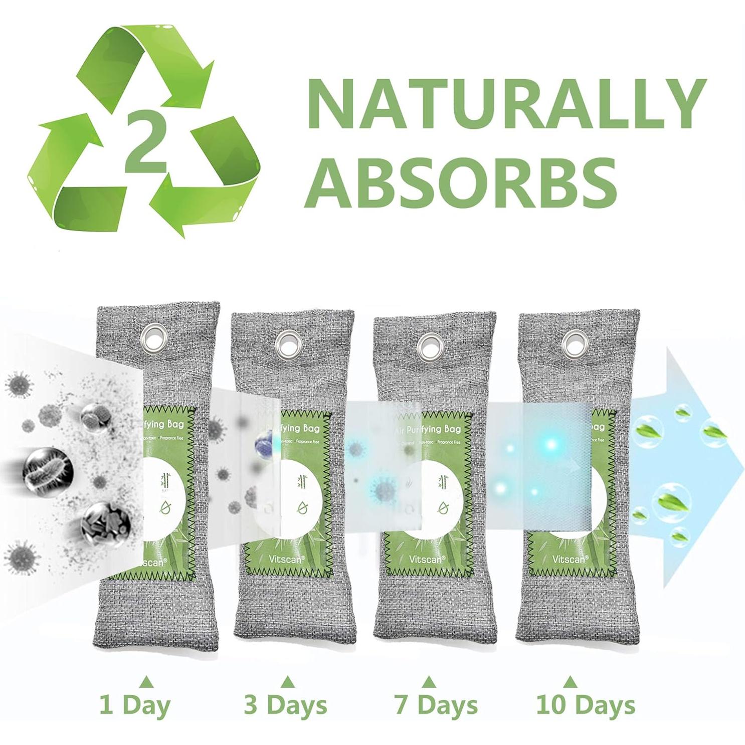 Paquete de 12 Bolsas de Carbón Activado Vitscan 50g y 200g