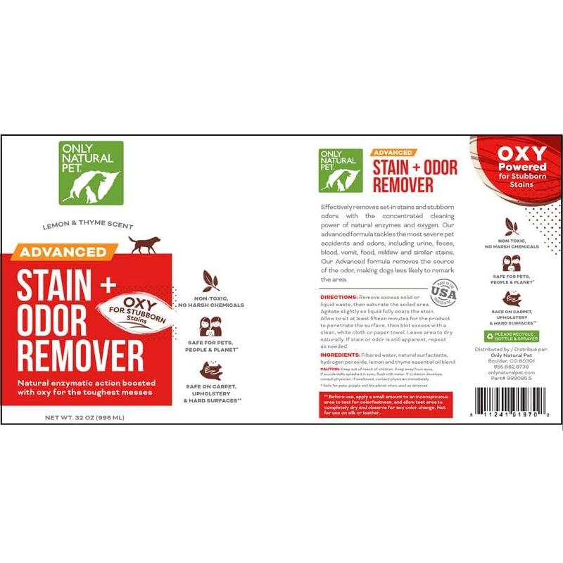 Eliminador de Manchas y Olores para Perros Solo Natural 1L