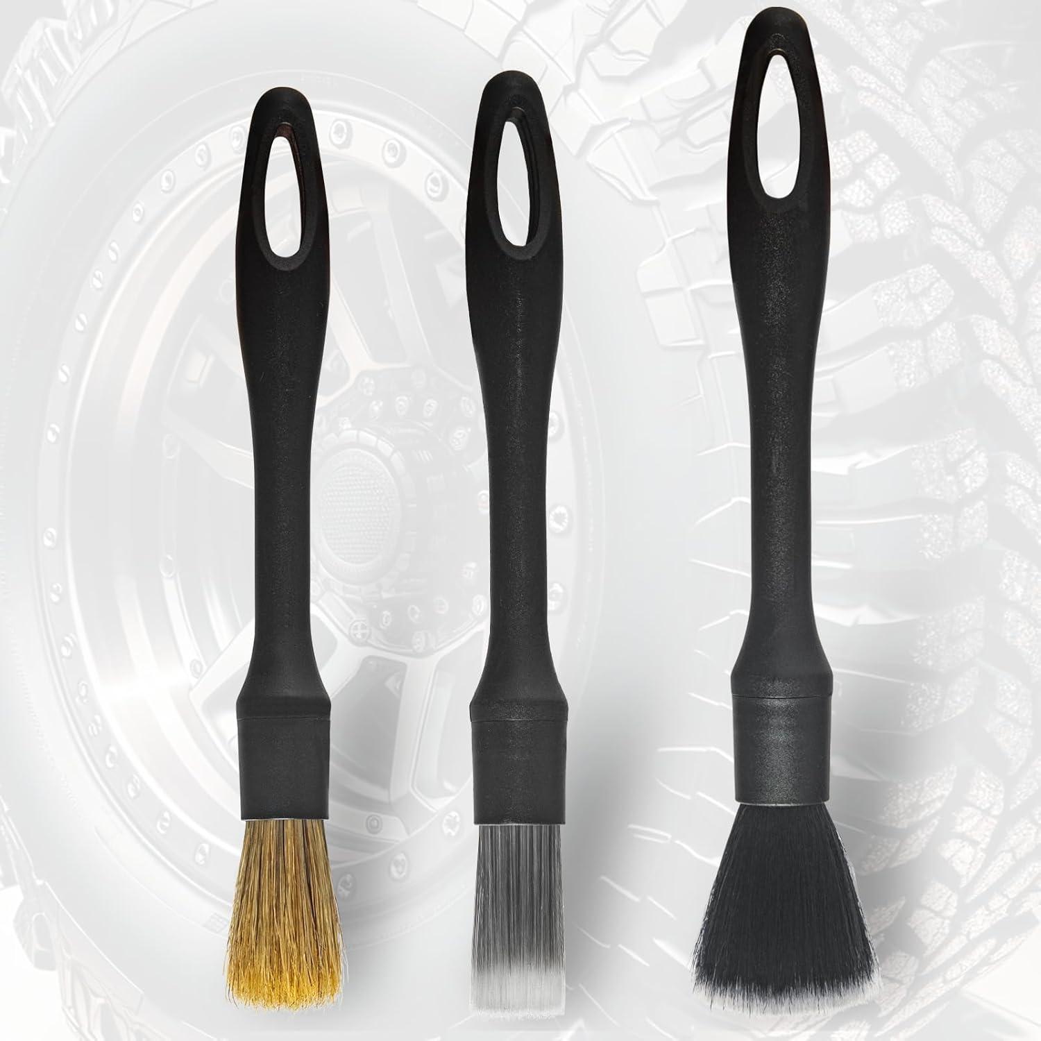 Juego de Cepillos de Detalle YISHARRY LI para Automóviles - 3 Unidades