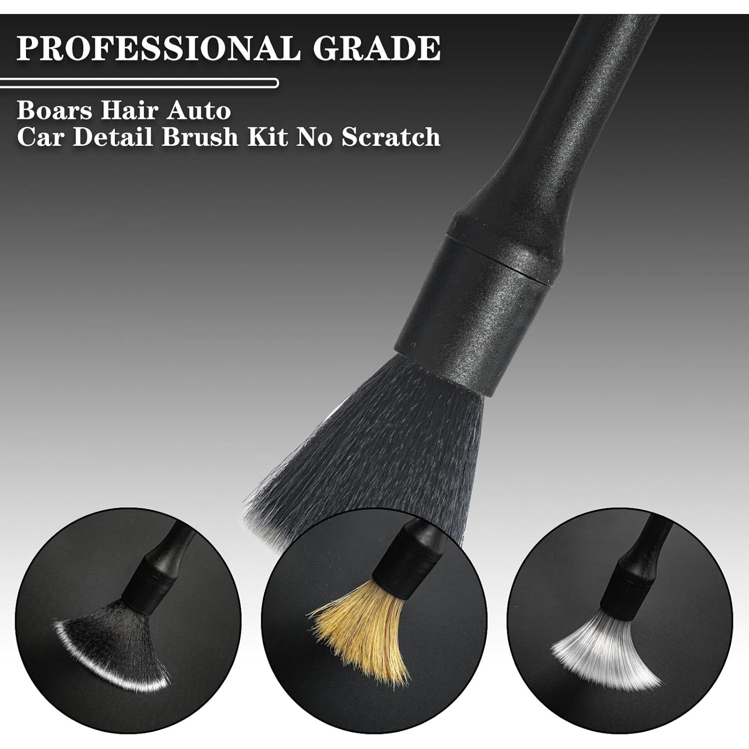 Juego de Cepillos de Detalle YISHARRY LI para Automóviles - 3 Unidades