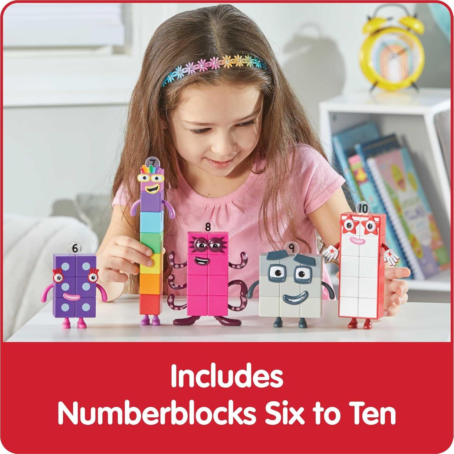 Figuras de Acción Numberblocks Seis a Diez - hand2mind