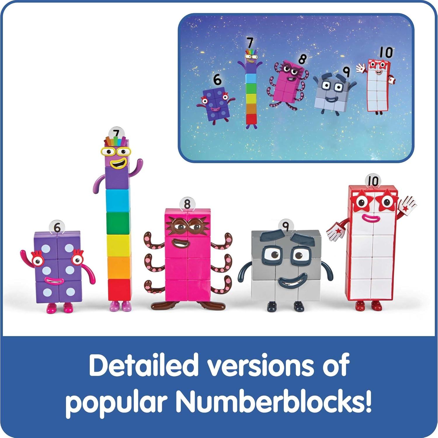 Figuras de Acción Numberblocks Seis a Diez - hand2mind