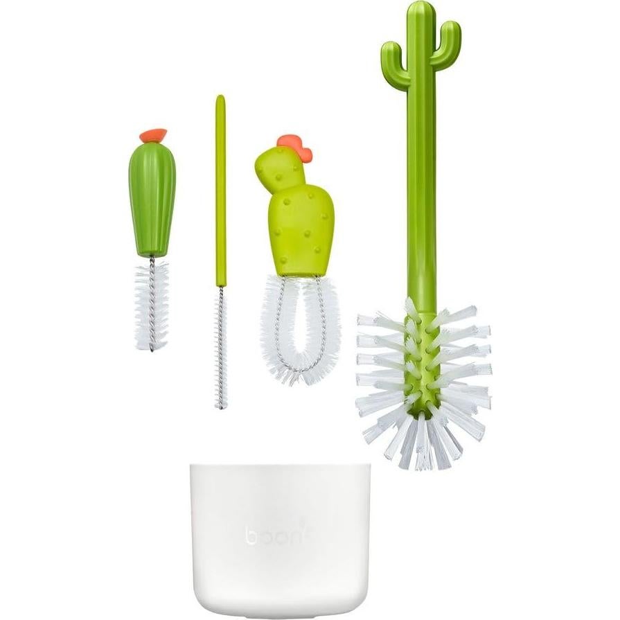 Juego de Cepillos de Limpieza Boon Cacti - 4 Piezas para Bebés