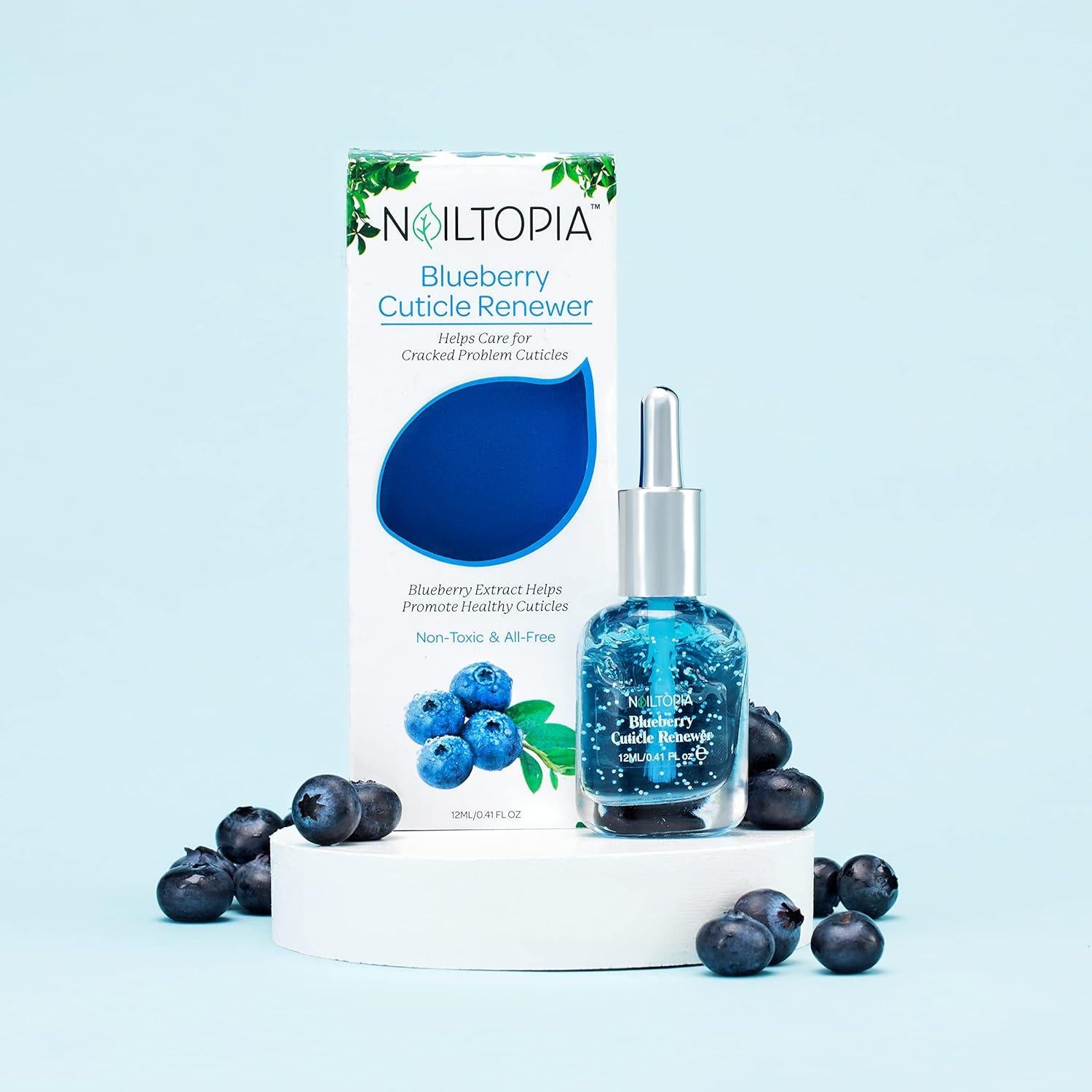 Renovador de Cutículas Nailtopia Arándano 11.6 g - Hidratante Natural