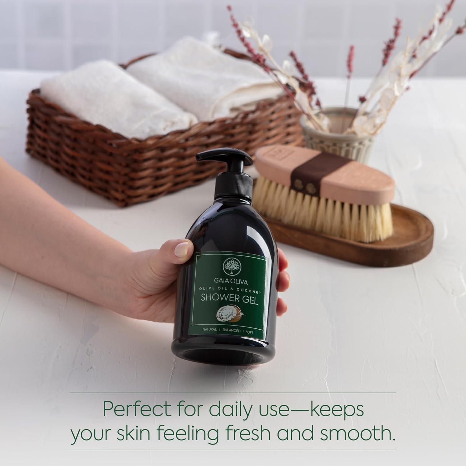 Gel de Ducha Gaia Oliva 500ml - Jabón Corporal Hidratante Coco