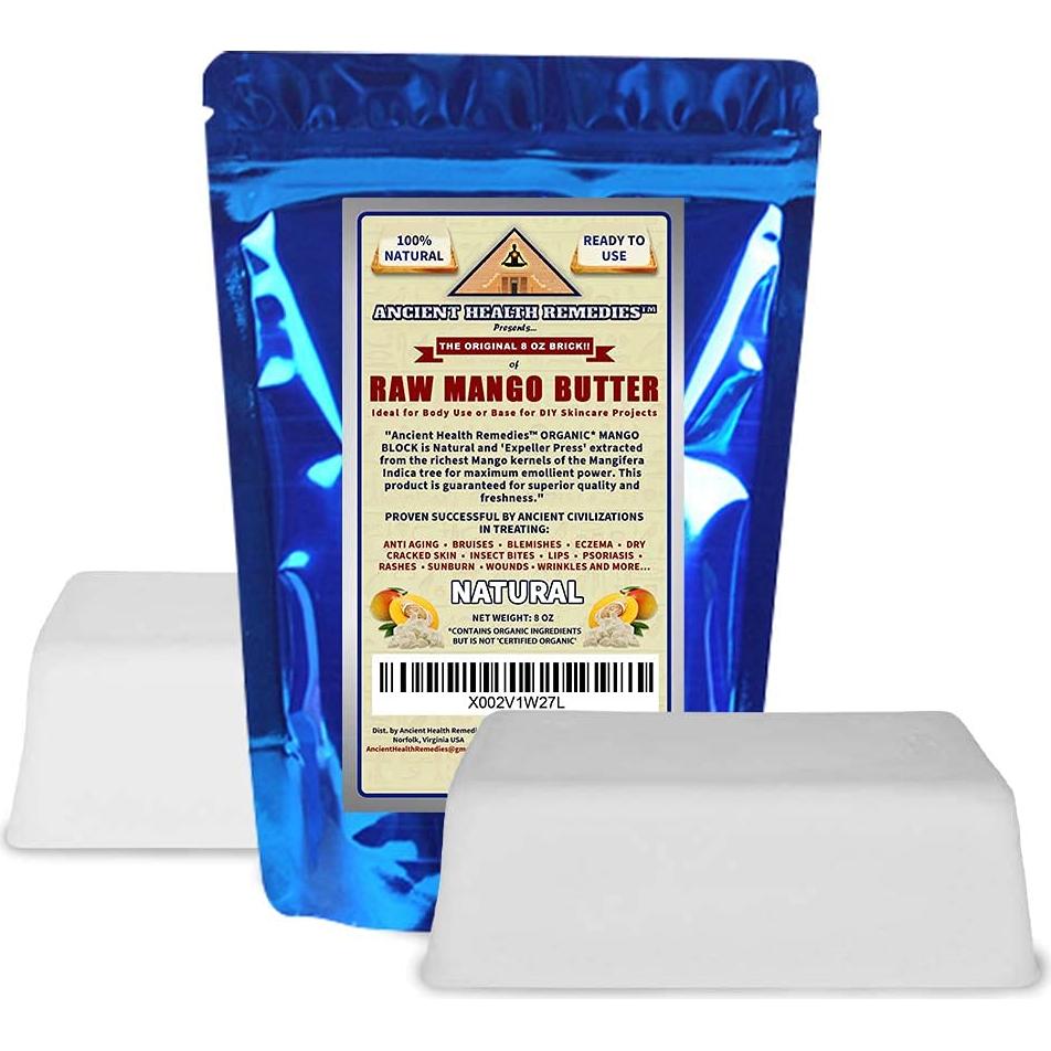 Manteca de Mango Cruda Orgánica Remedios Ancestrales 227g