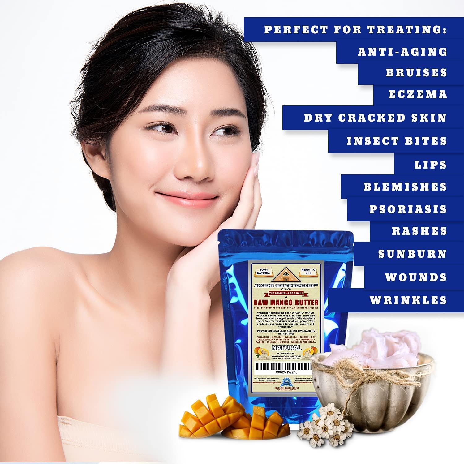 Manteca de Mango Cruda Orgánica Remedios Ancestrales 227g