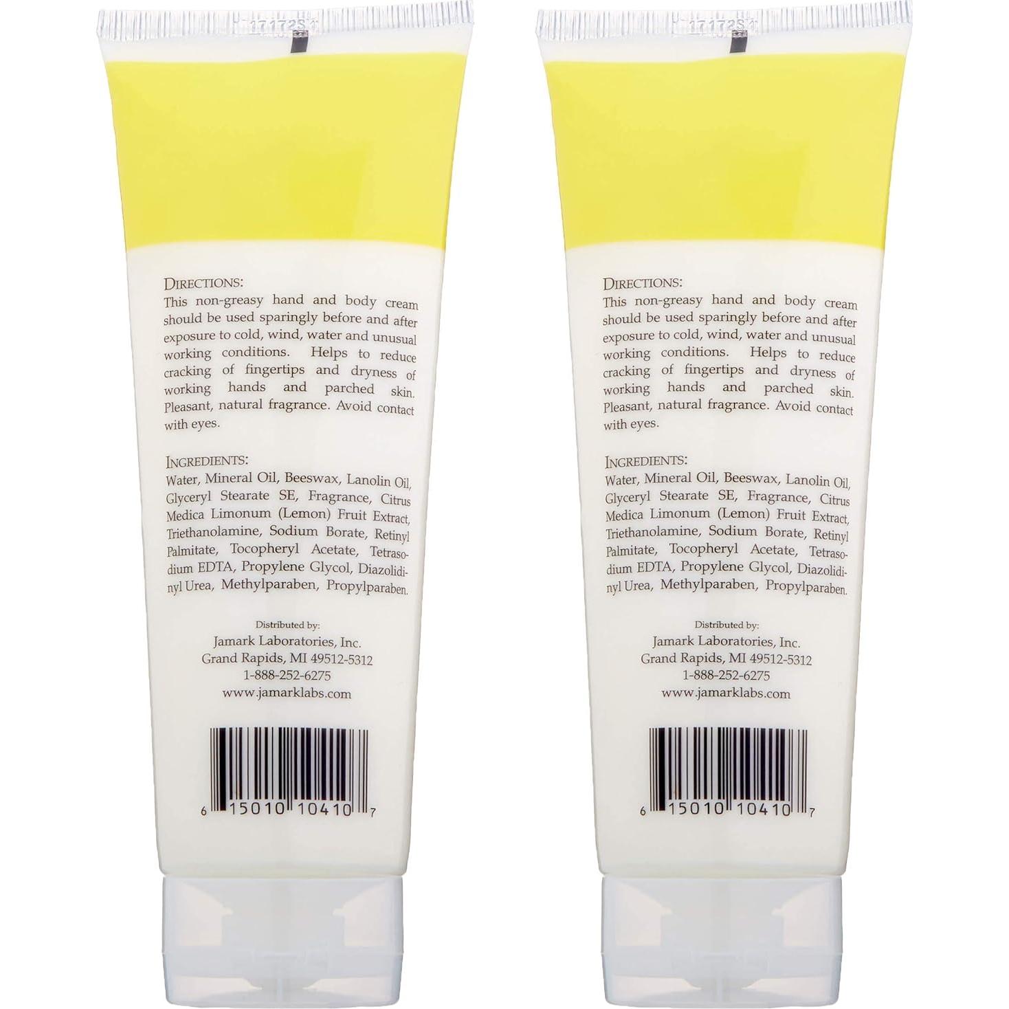 Crema Hidratante de Cera de Abejas Jamark 226g Limón - 2 Paquetes