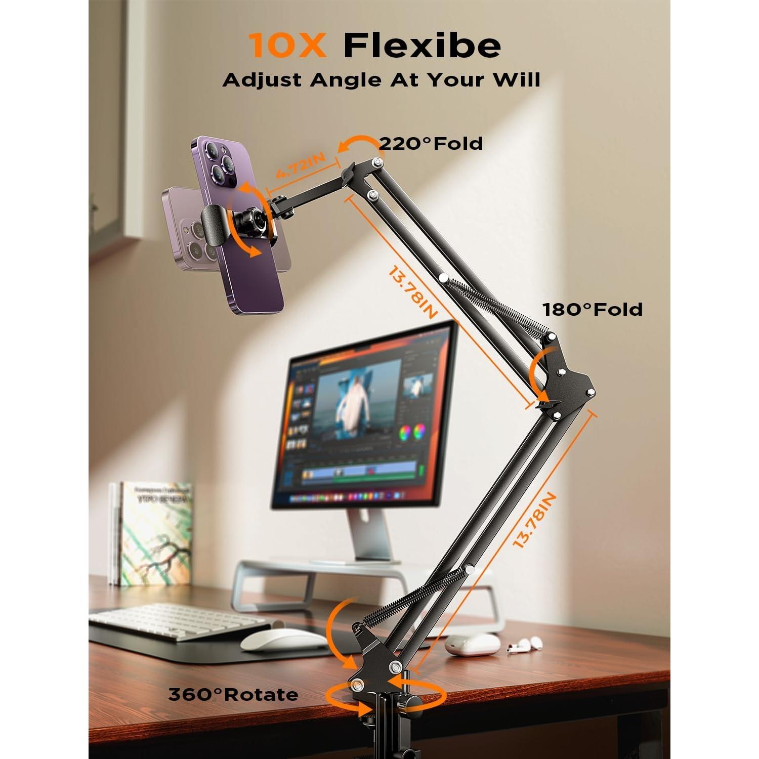 Soporte para Tabletas LISEN 34.6 cm Ajustable para iPad y Kindle