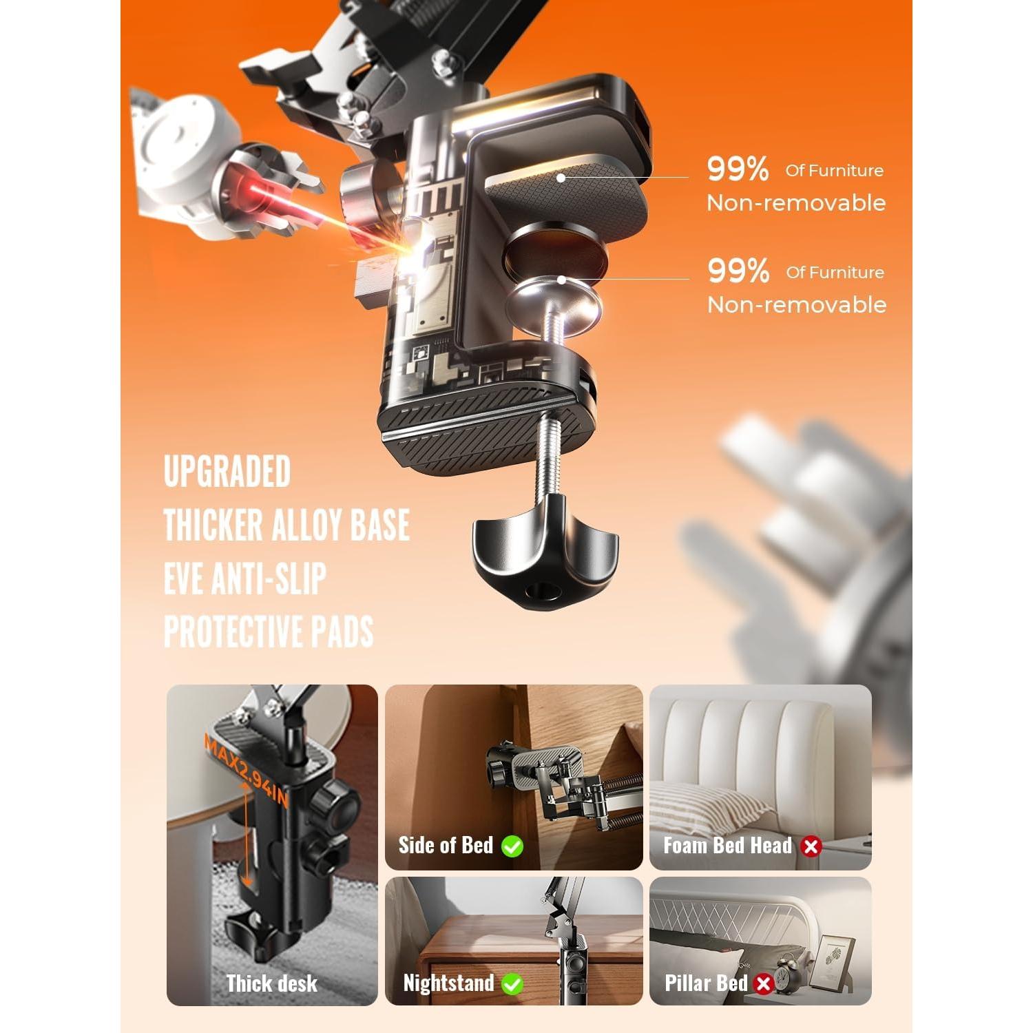 Soporte para Tabletas LISEN 34.6 cm Ajustable para iPad y Kindle