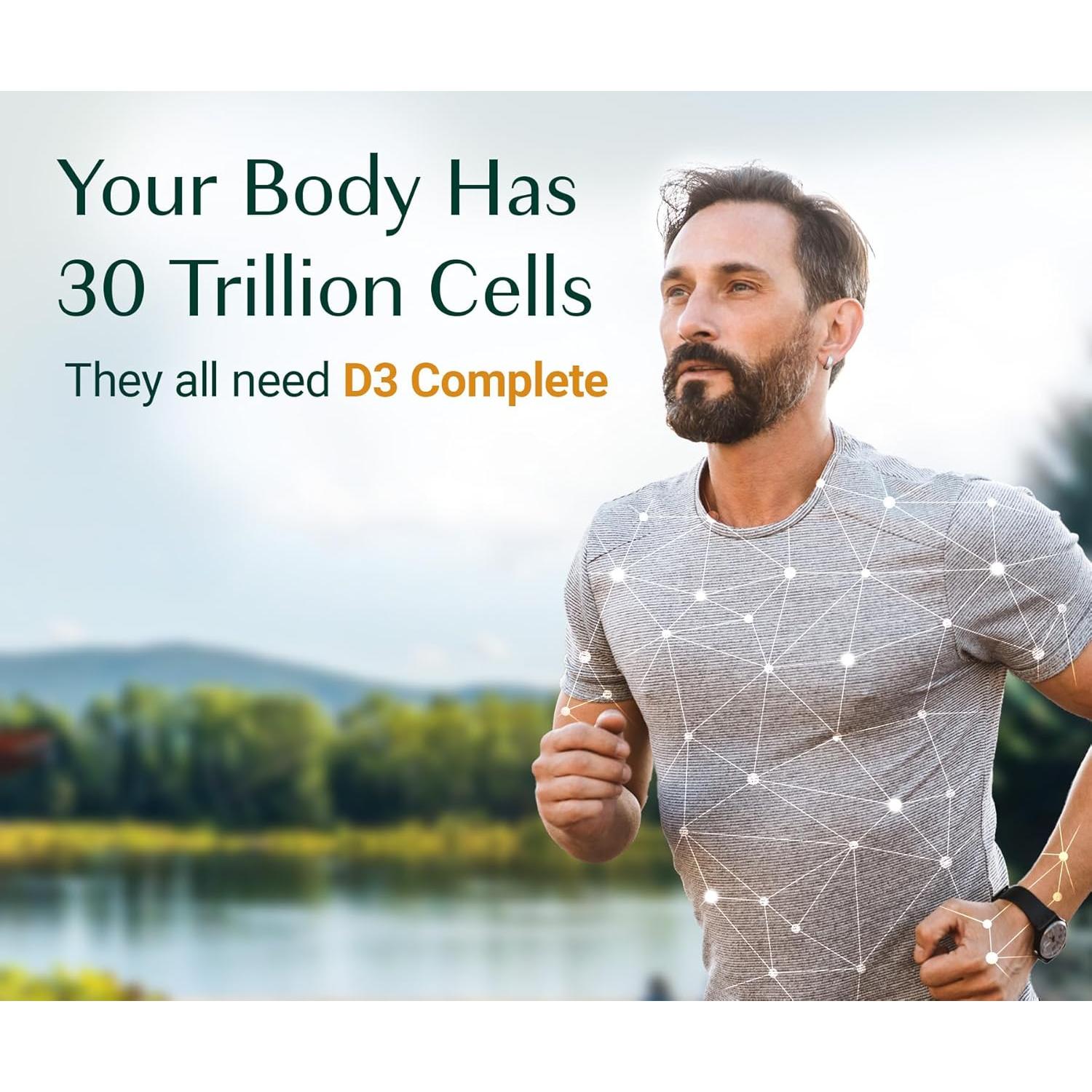 Suplemento de Vitaminas D3 K2 AlgaeCal 60 Cápsulas Blandas