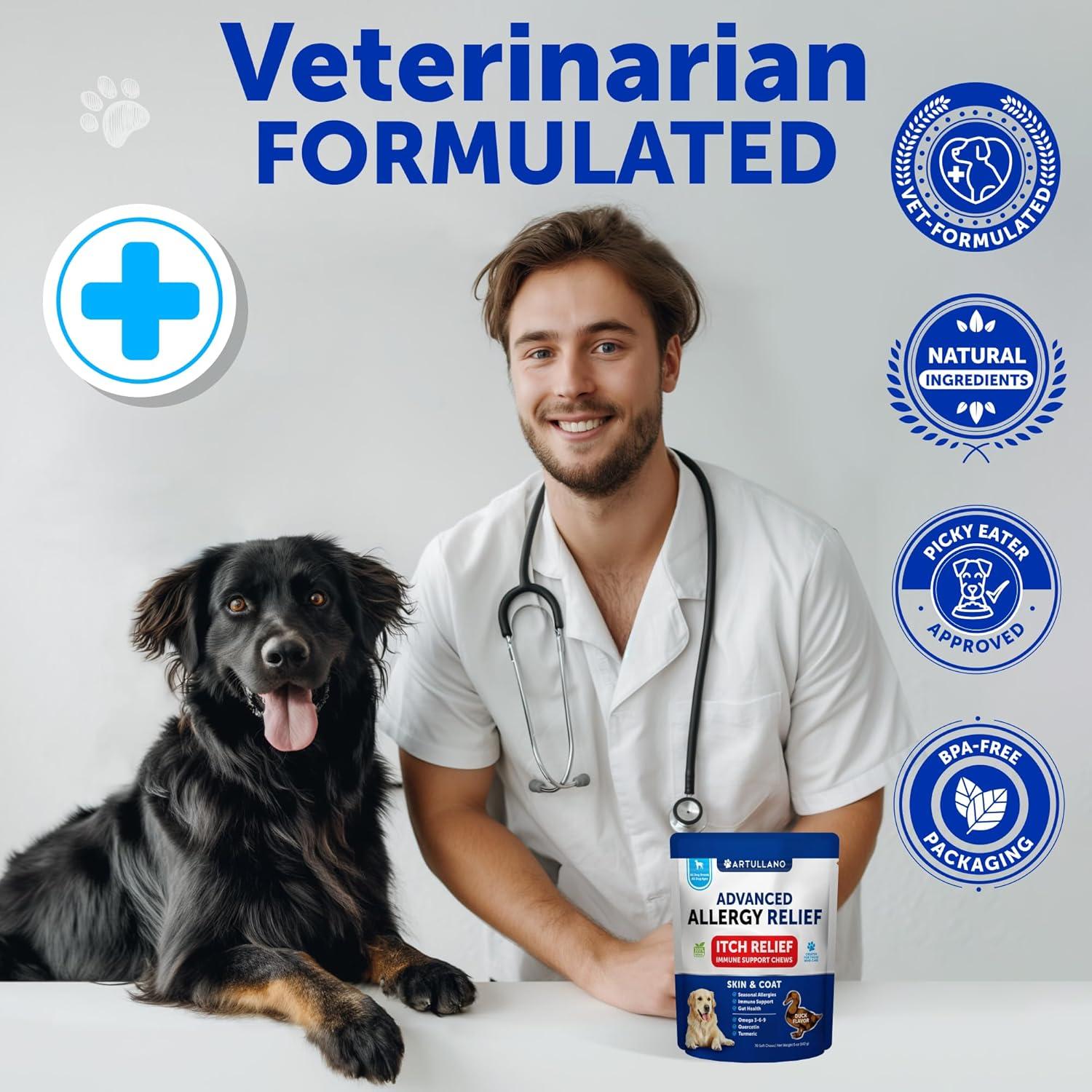 Masticables para Alergias en Perros Artullano - 70 Golosinas