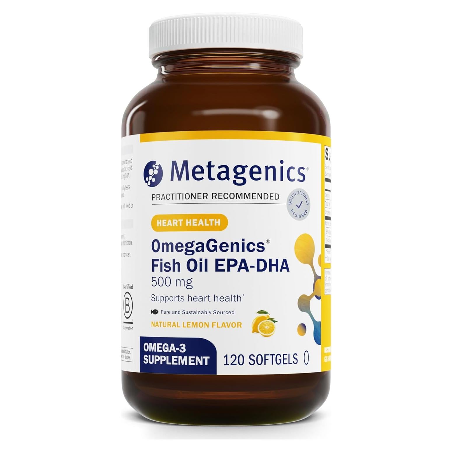 Metagenics OmegaGenics EPA-DHA 500 - Aceite de Pescado 120 Cápsulas