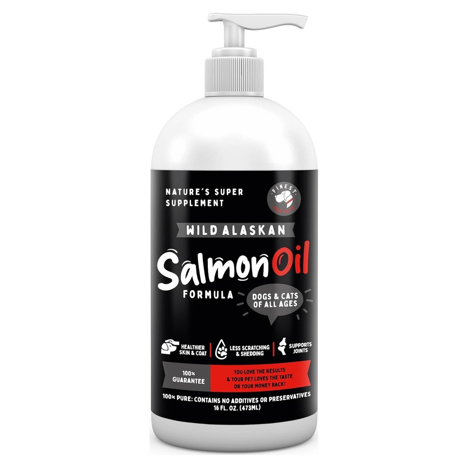 Aceite de Salmón Salvaje de Alaska 473ml para Perros y Gatos