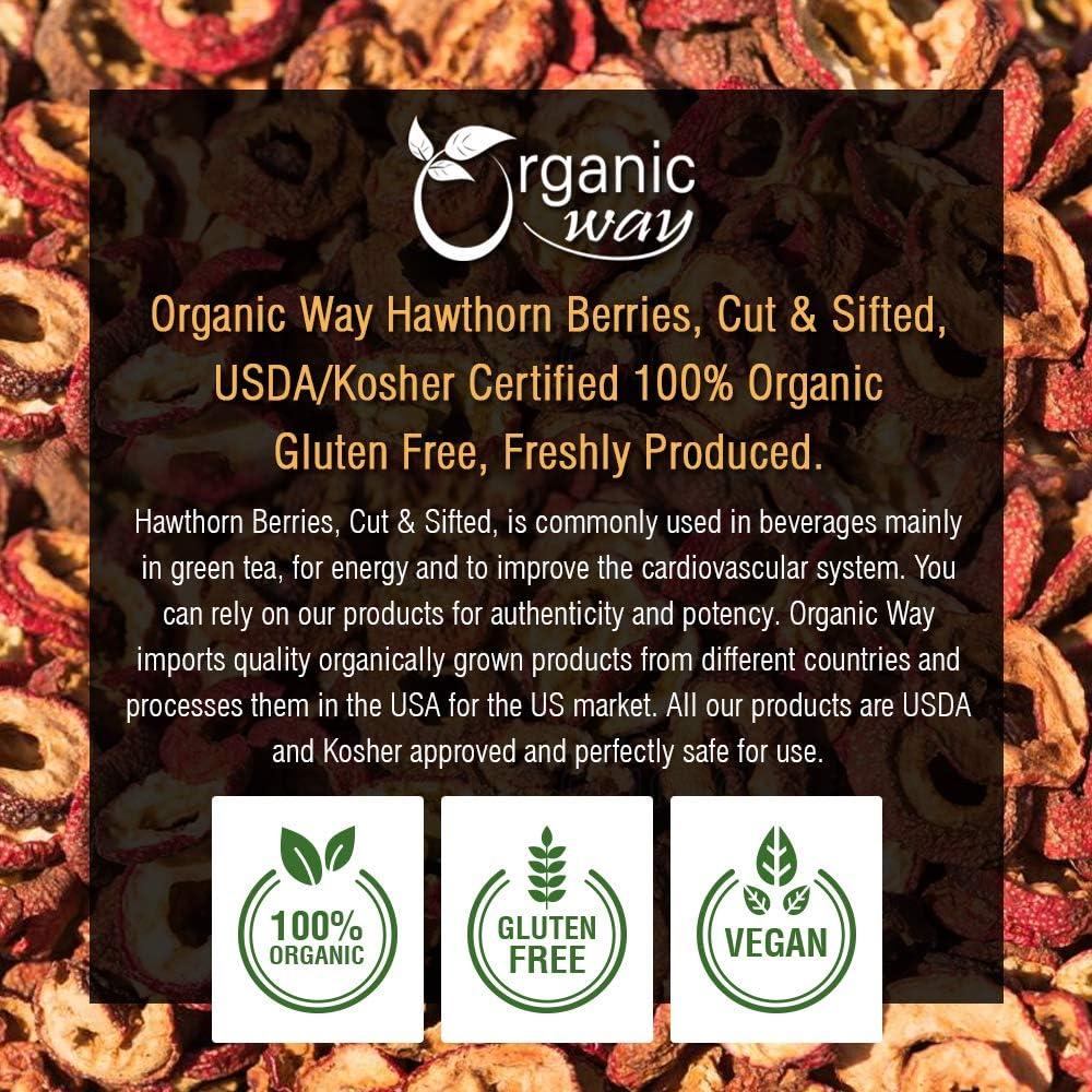 Bayas de Espino Orgánicas Cortadas 0.45 kg - Organic Way