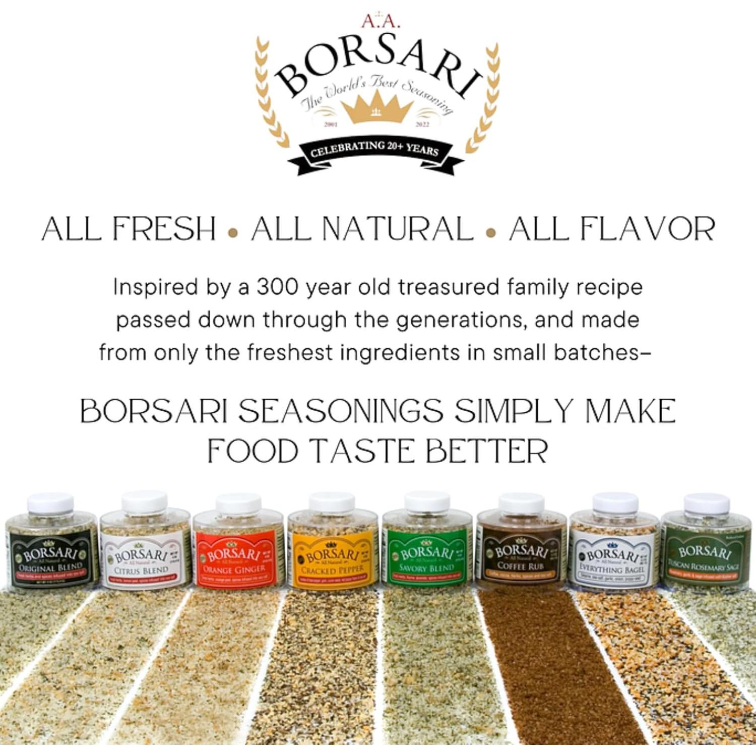 Sal de Cítricos Borsari 113.4g - Sazonador Gourmet Natural