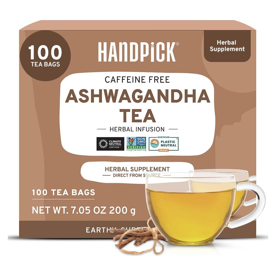 Té de Raíz de Ashwagandha Handpick - 100 Bolsas Ecológicas