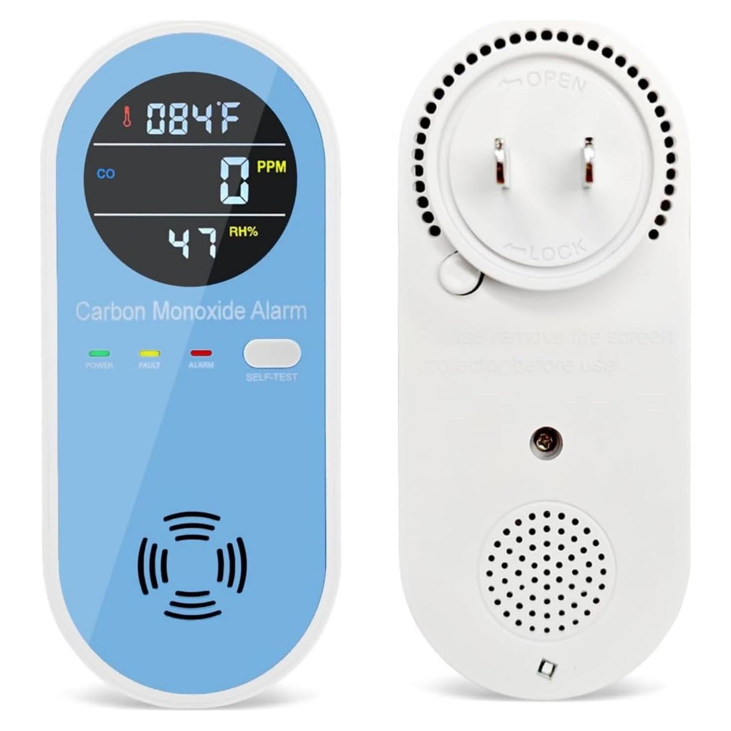 Detector de Monóxido de Carbono 3 en 1 CHENGHEM con Pantalla LCD