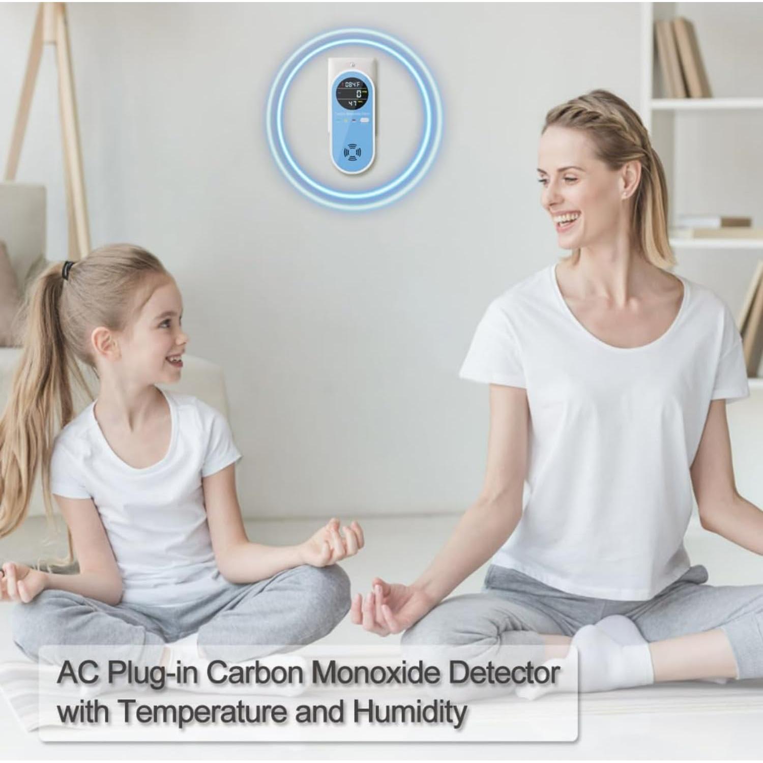 Detector de Monóxido de Carbono 3 en 1 CHENGHEM con Pantalla LCD