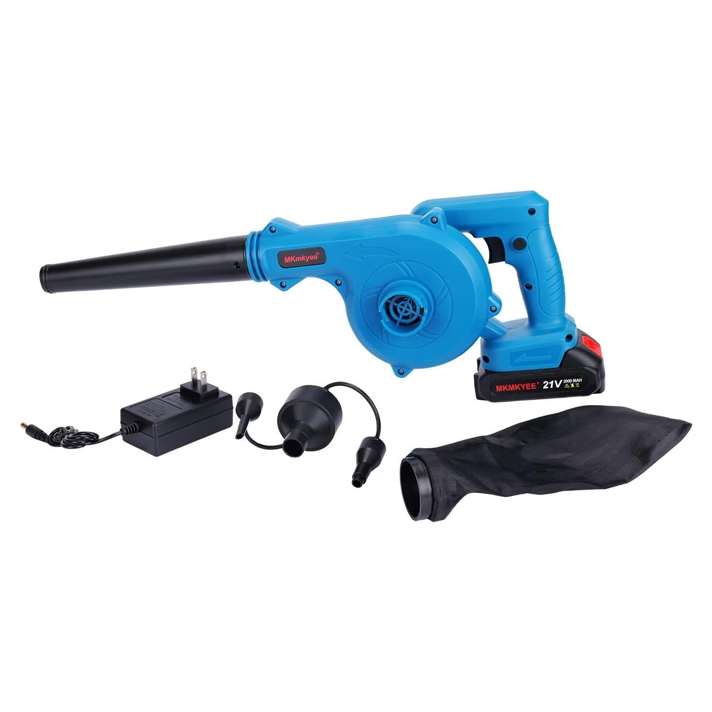 Soplador Inalámbrico MKMKYEE 3-en-1 21V Portátil Ligero