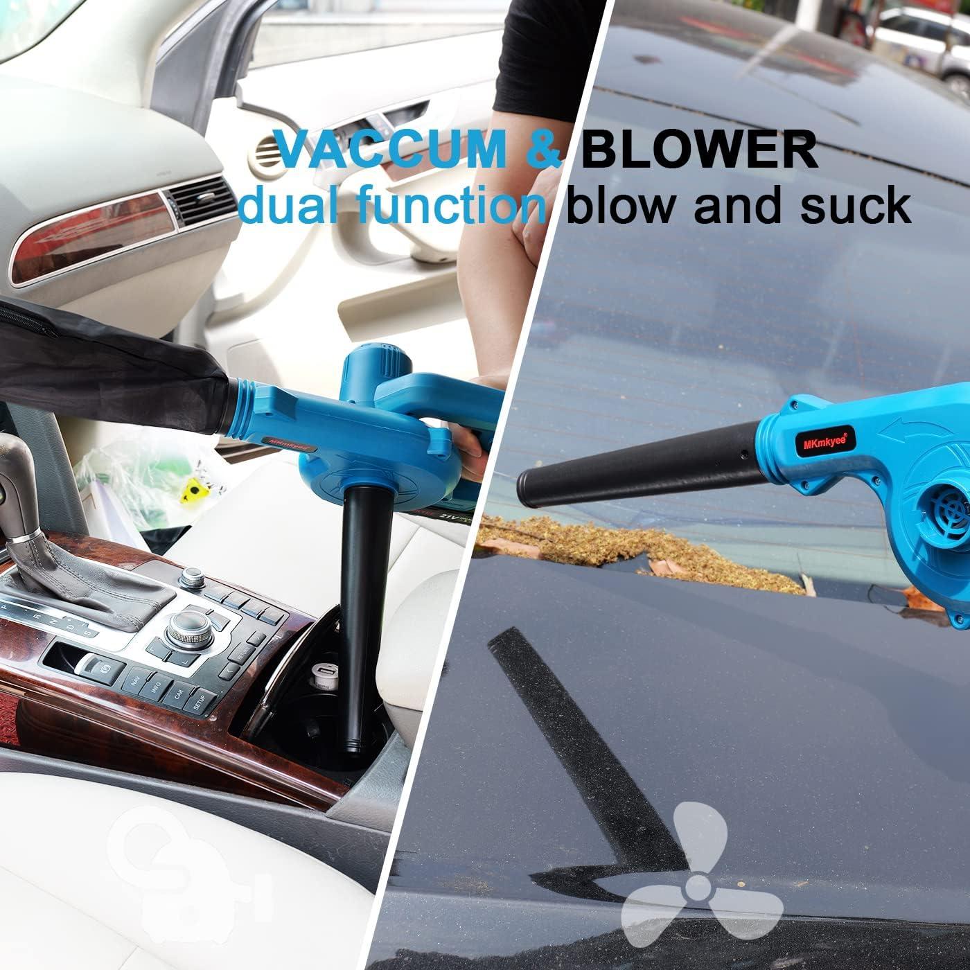 Soplador Inalámbrico MKMKYEE 3-en-1 21V Portátil Ligero