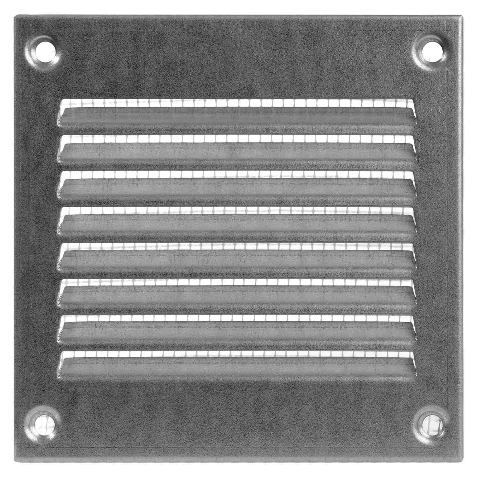 Cubierta de Ventilación Metal Galvanizado 10x10 cm para HVAC