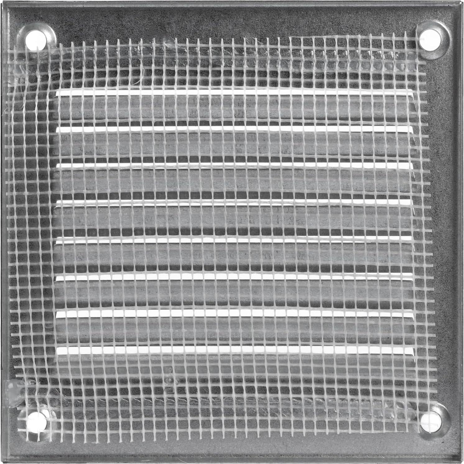 Cubierta de Ventilación Metal Galvanizado 10x10 cm para HVAC