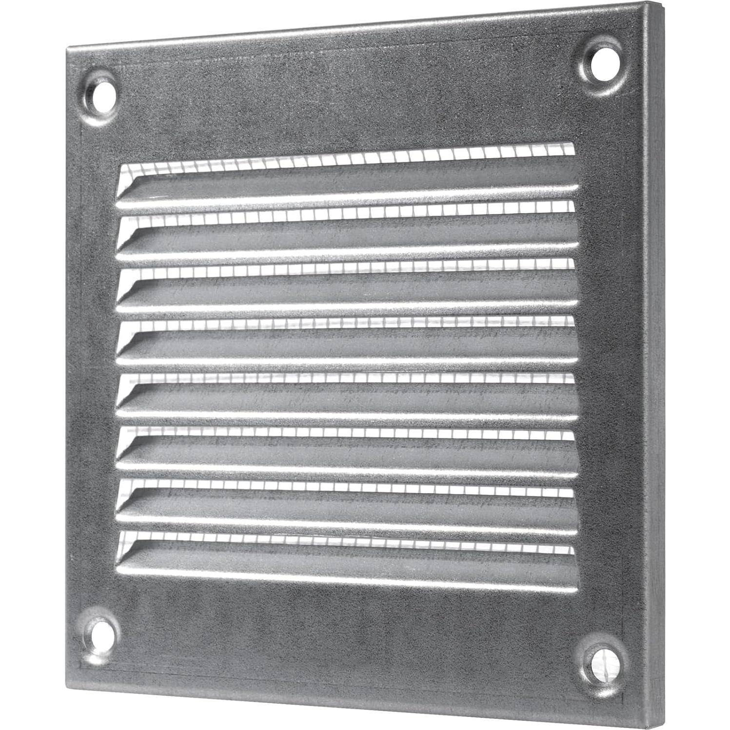 Cubierta de Ventilación Metal Galvanizado 10x10 cm para HVAC