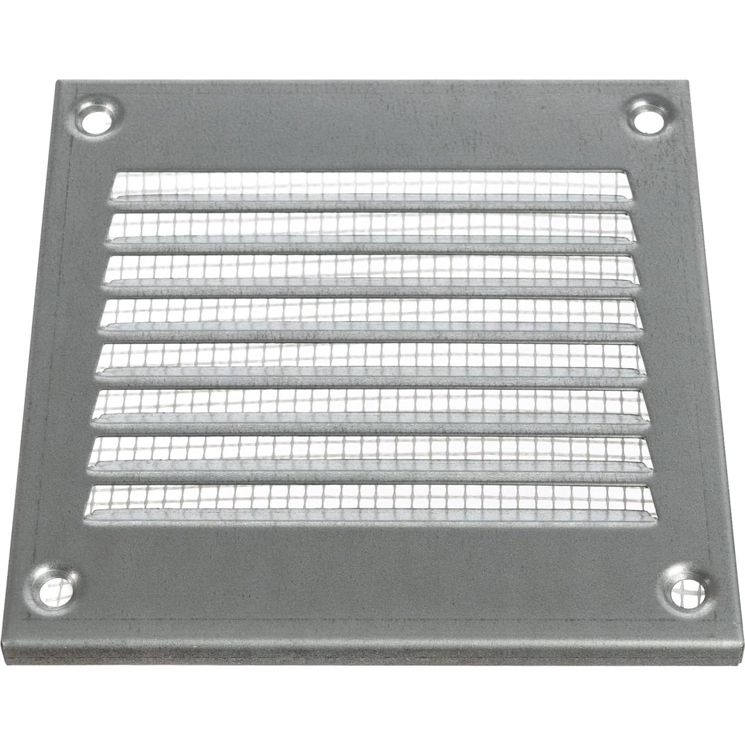 Cubierta de Ventilación Metal Galvanizado 10x10 cm para HVAC