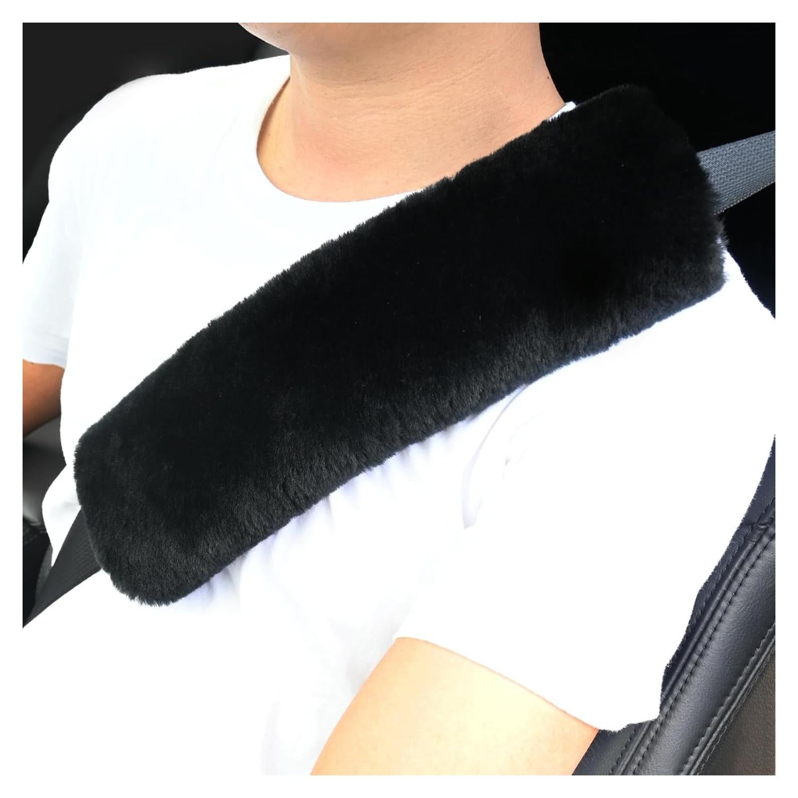 Funda de Cinturón de Seguridad Aegis Piel de Oveja Negra 2Pack