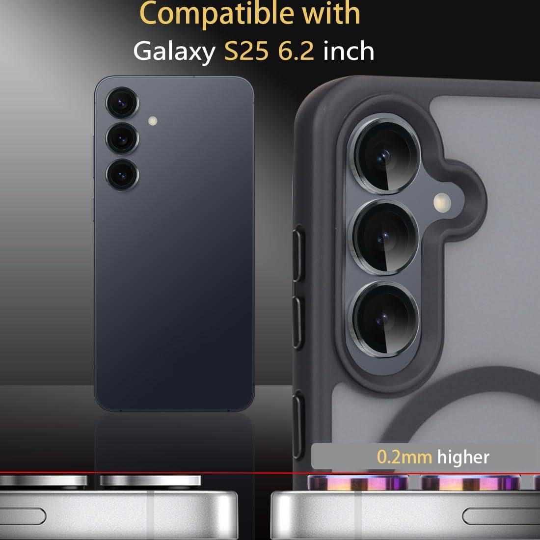 Protector de Lente de Cámara Rayorcon para Samsung Galaxy S25