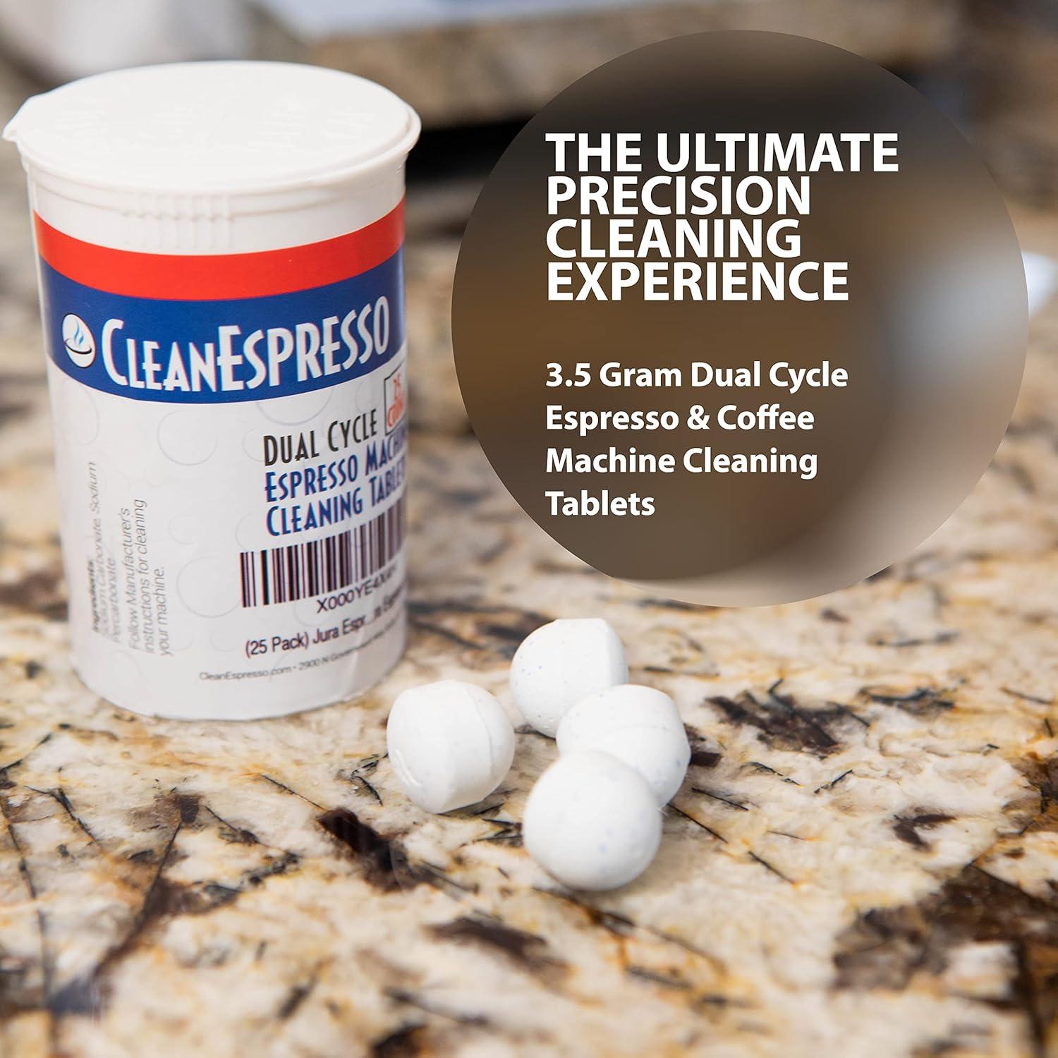 Tabletas de Limpieza CleanEspresso para Cafeteras Jura - 25 Unidades