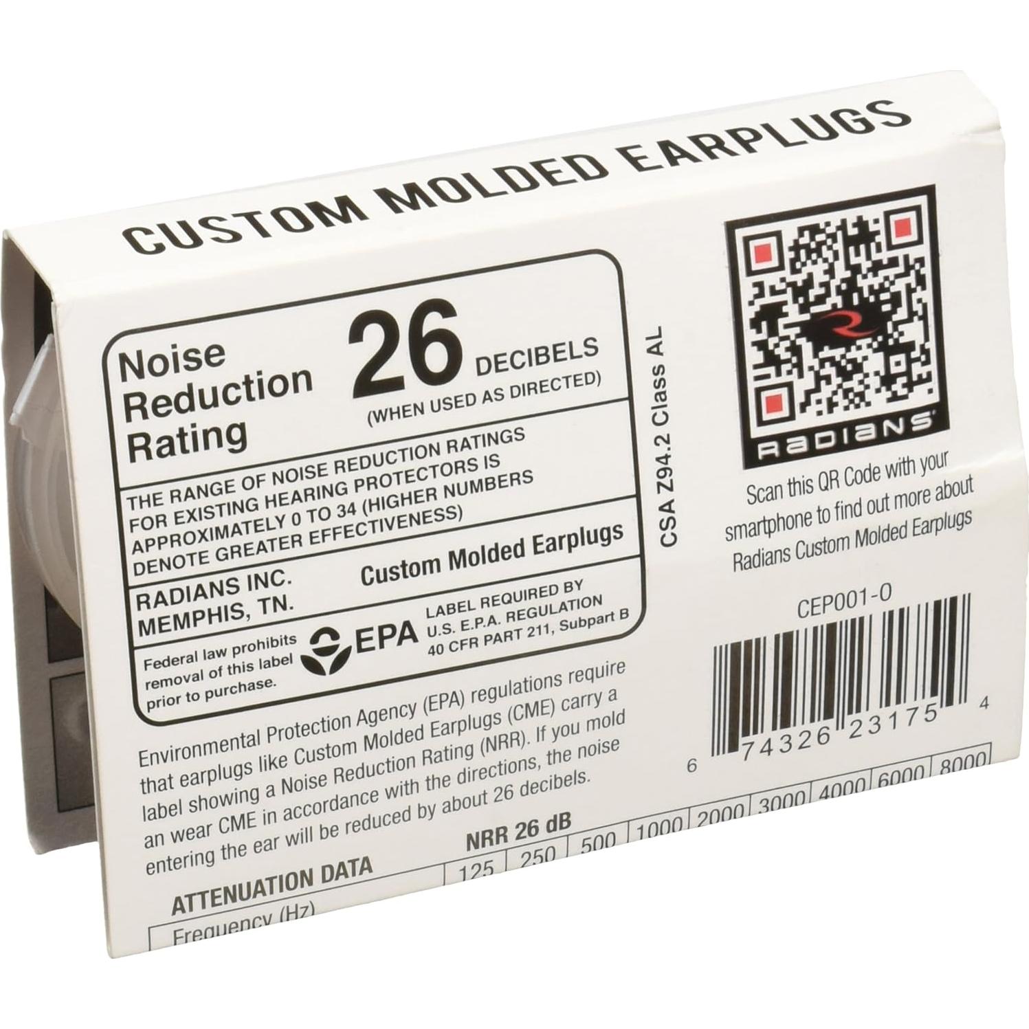 Tapones de Oído Personalizados Radians CEP001-O Naranja