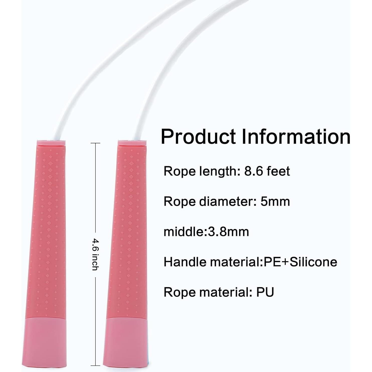 Cuerda de Salto Ajustable Gaoykai 2.74m con Agarraderas de Silicona