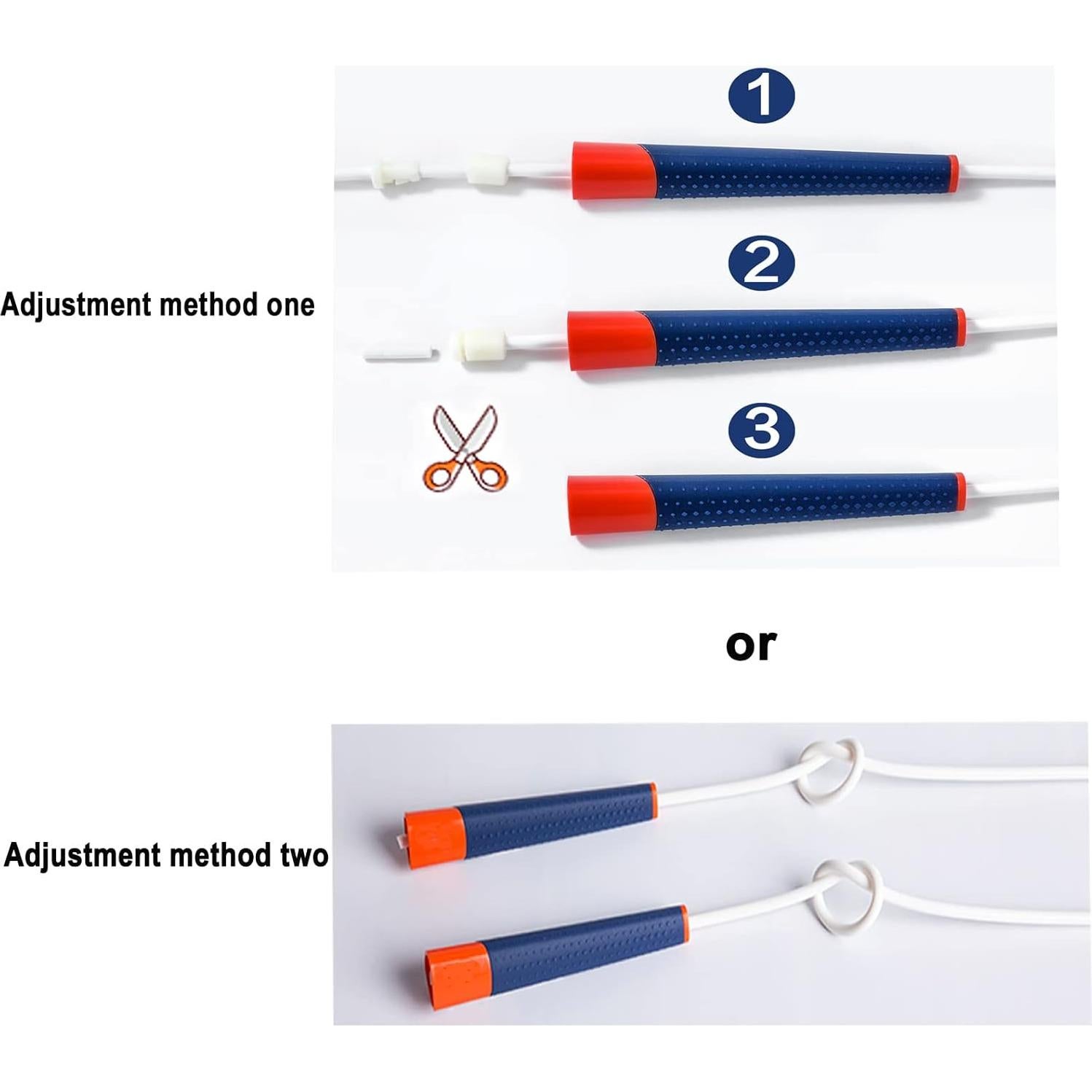 Cuerda de Salto Ajustable Gaoykai 2.74m con Agarraderas de Silicona