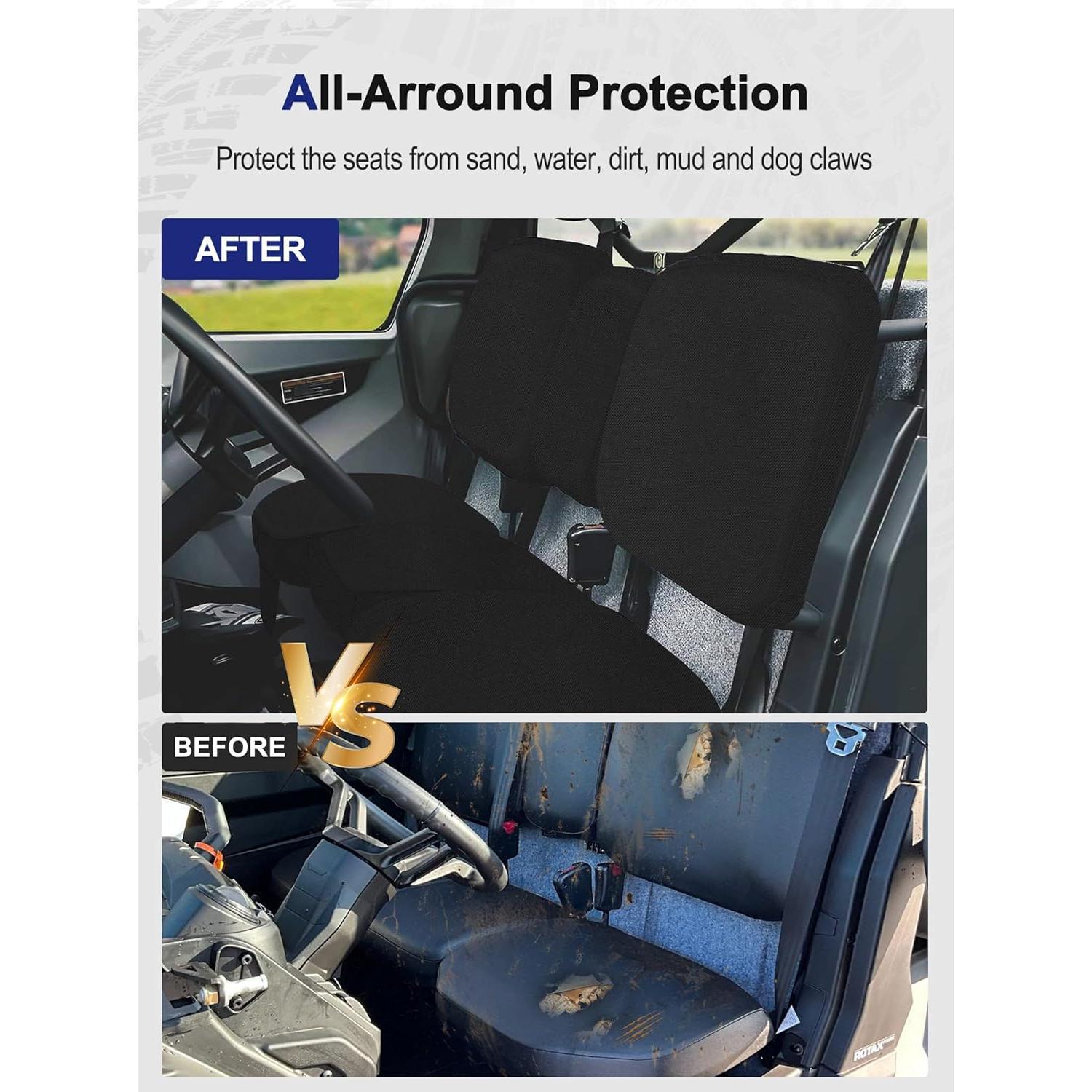 Cubierta de Asiento UTV ZIDIYORUO Negra para Can Am Defender 2016-2025